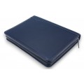 A4 size conference folder with a zipper made of genuine leather. 24 EL 4-3F